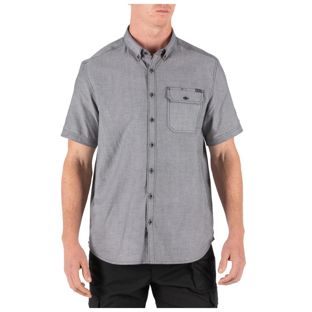5.11 Tactical Men's Gray‎ Short Sleeve